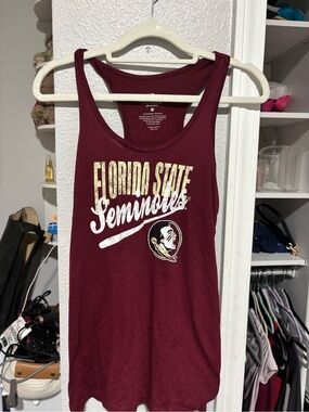 Colosseum Burgundy Racerback Tank Top